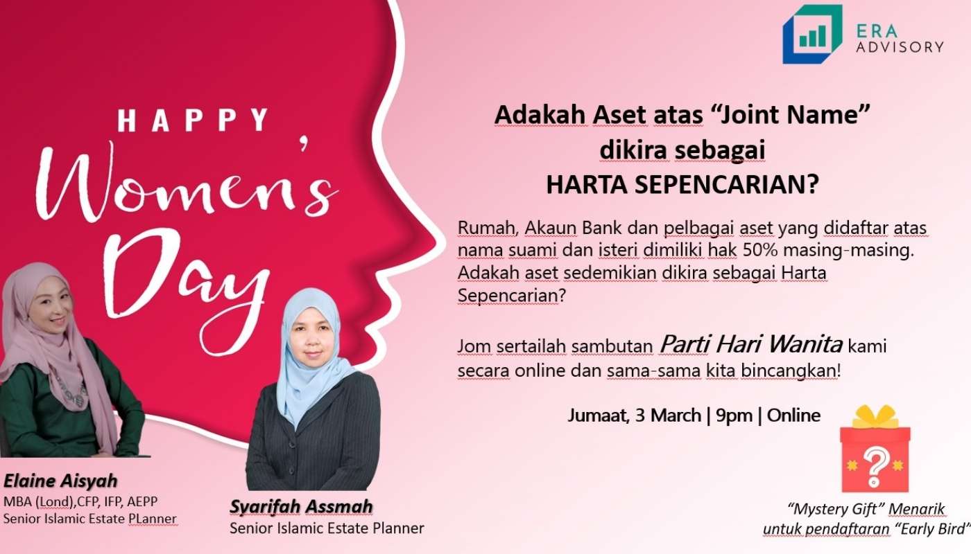 ERA Advisory - Woman's Day Event - 3 Mar 23 ERA Advisory - Woman's Day Event - 3 Mar 23